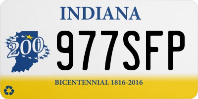 IN license plate 977SFP