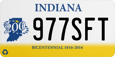 IN license plate 977SFT