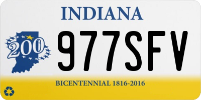 IN license plate 977SFV