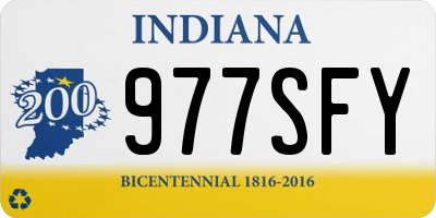 IN license plate 977SFY