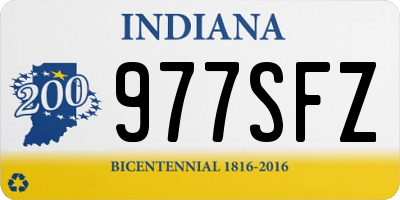 IN license plate 977SFZ