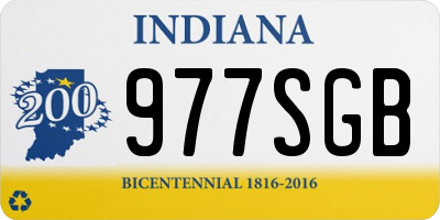IN license plate 977SGB
