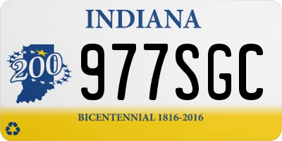 IN license plate 977SGC