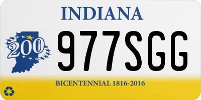 IN license plate 977SGG