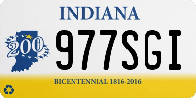 IN license plate 977SGI