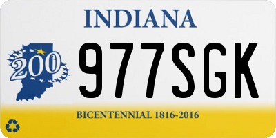 IN license plate 977SGK