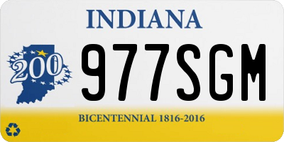 IN license plate 977SGM
