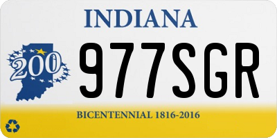 IN license plate 977SGR