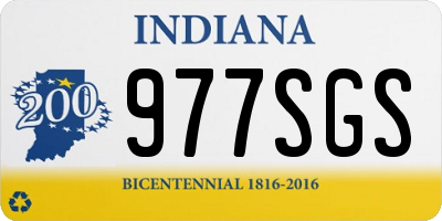 IN license plate 977SGS