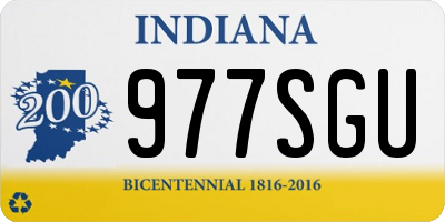 IN license plate 977SGU