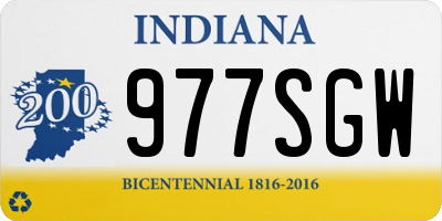 IN license plate 977SGW