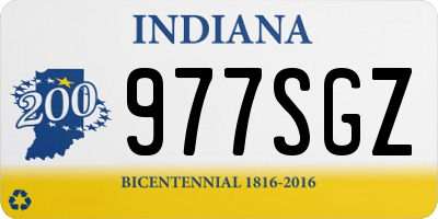 IN license plate 977SGZ