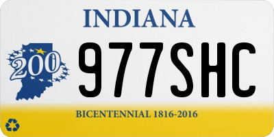 IN license plate 977SHC