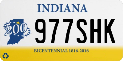 IN license plate 977SHK