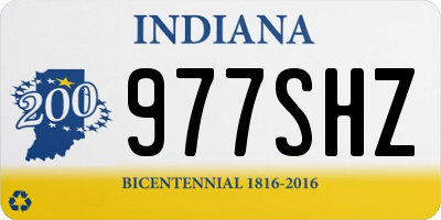 IN license plate 977SHZ