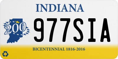 IN license plate 977SIA