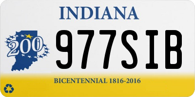 IN license plate 977SIB