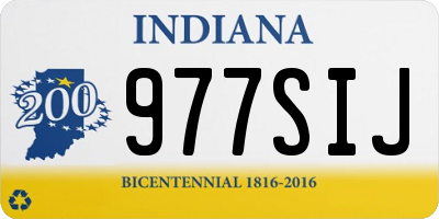 IN license plate 977SIJ