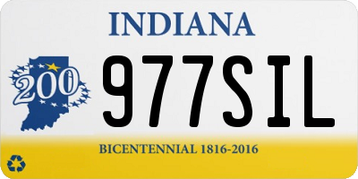 IN license plate 977SIL