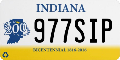 IN license plate 977SIP