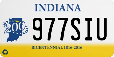 IN license plate 977SIU