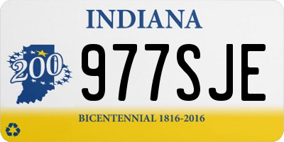 IN license plate 977SJE