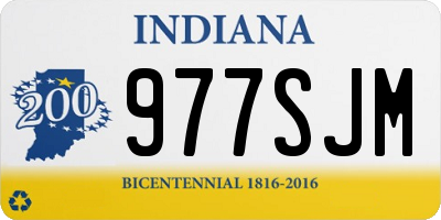 IN license plate 977SJM