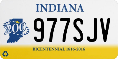 IN license plate 977SJV
