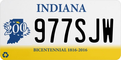 IN license plate 977SJW