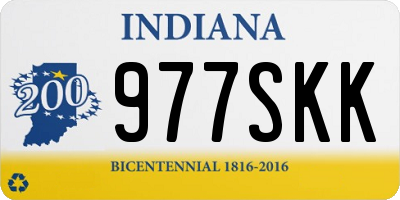 IN license plate 977SKK