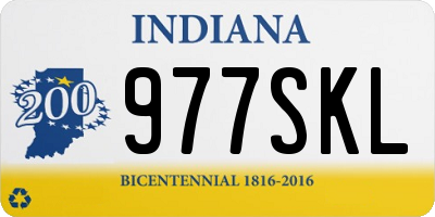 IN license plate 977SKL