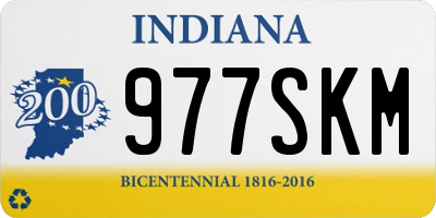IN license plate 977SKM