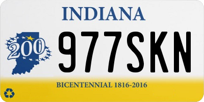 IN license plate 977SKN