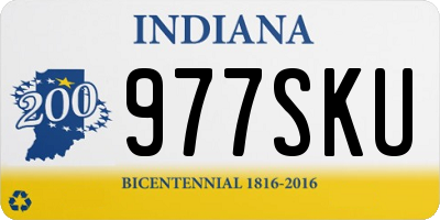 IN license plate 977SKU
