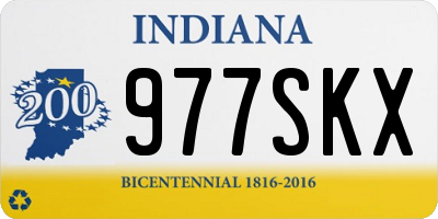IN license plate 977SKX