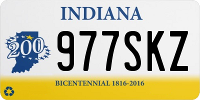 IN license plate 977SKZ