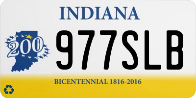 IN license plate 977SLB