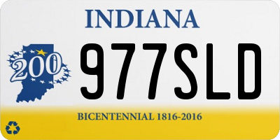 IN license plate 977SLD