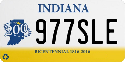 IN license plate 977SLE