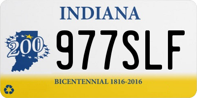 IN license plate 977SLF