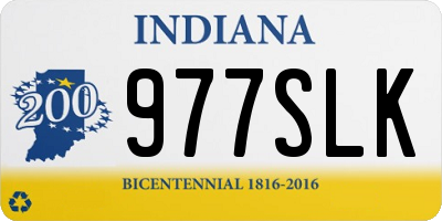 IN license plate 977SLK