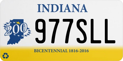 IN license plate 977SLL