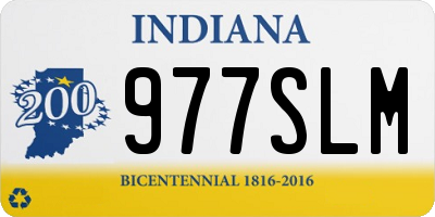 IN license plate 977SLM