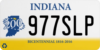 IN license plate 977SLP