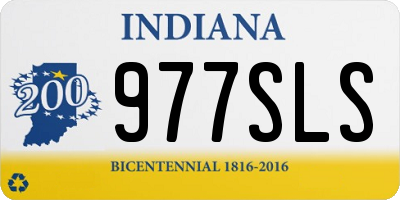 IN license plate 977SLS