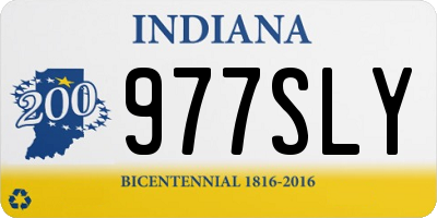 IN license plate 977SLY