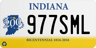 IN license plate 977SML