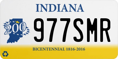 IN license plate 977SMR