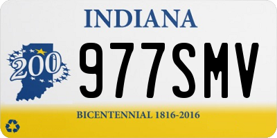 IN license plate 977SMV