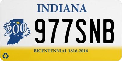 IN license plate 977SNB